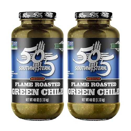 505 サウスウェスタン中火ローストグリーンチリ 40 オンス (2) 505 Southwestern Hatch Valley Diced Green Chiles, 40 Ounce (2 Pack)