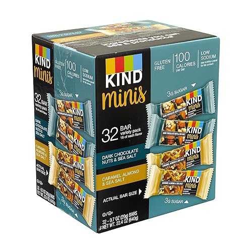 32バー、バラエティパック、KINDフルーツバイツフルーツスナック、ストロベリーチェリーアップル、砂糖無添加、グルテンフリー、0.6オンス、40個 Kind Mini Variety Pack