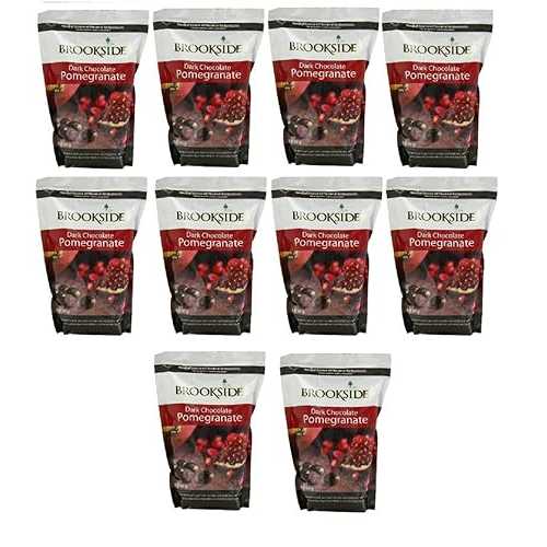 Brookside ダーク チョコレート ザクロとフルーツ フレーバー キャンディ、3 オンス バッグ (10 個パック) Brookside Dark Chocolate Pomegranate and Fruit Flavors Candy, 3-Ounce Bag (Pack of 10) 18,334円