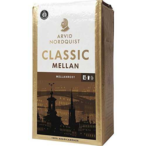 クラシック メランロスト - ミディアム ロースト グラウンド フィルター コーヒー - 500g ARVID NORDQUIST Classic Mellanrost - Medium Roast Ground Filter Coffee - 500g