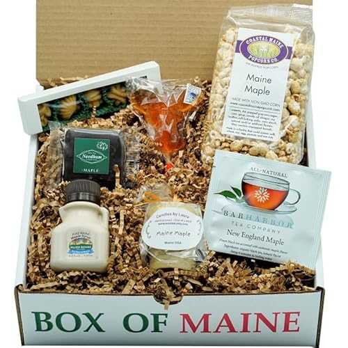 メイン メープル サンプラー ギフトパック - 7 個 - メイン州製 - 休日や誕生日に最適 LYBJ@JUNLUO Maine Maple Sampler Gift Pack - 7 Count - Maine Made - Great for Holidays & Birthdays