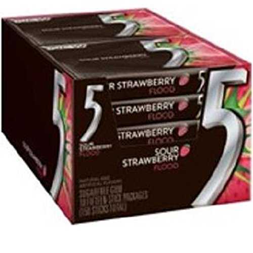 Product Of Rigleys 5、ガム ストロベリー フラッド、カウント 10 (15S) - ガム / グラブの種類とフレーバー Product Of Wrigleys 5 Wrigleys 5, Gum Strawberry Flood, Count 10 (15S) - Gum / Grab Varieties & Flavors