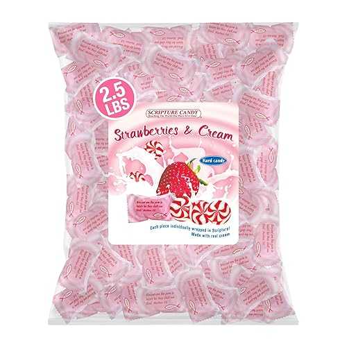 経典 キャンディー クリーマー バッグ 2.5ポンド (ストロベリー) Scripture Candy Creamer Bags 2.5lbs (Strawberry)