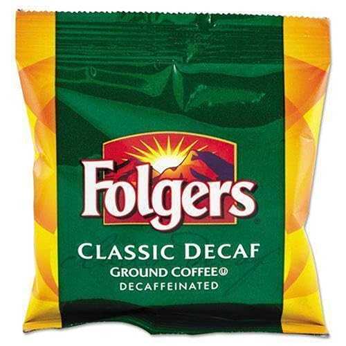 フォルジャーズ FOL06433 - コーヒー Folgers 06433 Ground Coffee, Fraction Pack, Classic Roast Decaf, 1.5oz, 42/Carton