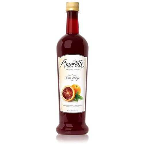 アモレッティ プレミアム シロップ、ブラッド オレンジ、25.4 オンス Amoretti Premium Syrup, Blood Orange, 25.4 Ounce