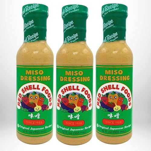 赤貝味噌ドレッシング 12Fl. オズ。(3個入り) Red Shell Miso Dressing 12 Fl. oz. (Pack of 3)