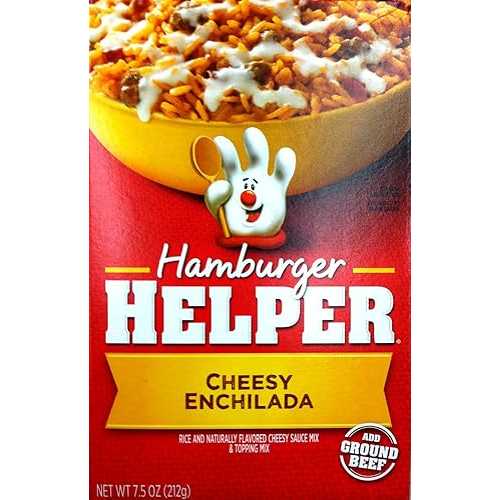 Betty Crocker CHEESY ENCHILADA ハンバーガーヘルパー 7.5オンス (10パック) Betty Crocker CHEESY ENCHILADA Hamburger Helper 7.5oz (10 Pack)