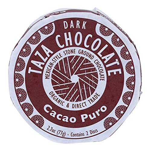 Taza Chocolate オーガニック チョコレート メキシカーノ ディスク、2.7 オンス (12 個パック) Taza Chocolate Organic Chocolate Mexicano Discs, 2.7 Ounce (Pack of 12)