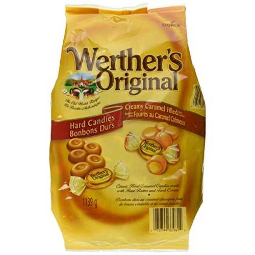 ウェルテルオリジナルハードキャンディとクリーミーキャラメル入りキャンディ、1139グラム Werther's Original Hard Candy and Creamy Caramel Filled Candy, 1139gram