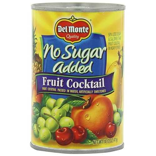 Del Monte 砂糖無添加 (人工甘味料) フルーツカクテル (2 パック) 14.5 オンス缶 Del Monte No Sugar Added (Artificially Sweetened) Fruit Cocktail (2 Pack) 14.5 oz Cans