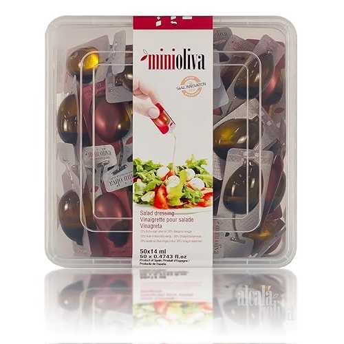 ALCALA MINI OLIVA Mini Oliva ALC19 | Balsamic Vinaigrette with Extra Virgin Olive Oil | 23.66 fl oz. | 50 Drops of 14ml | Pack of 1