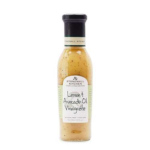 Stonewall Kitchen レモン&アボカドオイルビネグレット、11オンス Stonewall Kitchen Lemon & Avocado Oil Vinaigrette, 11 oz