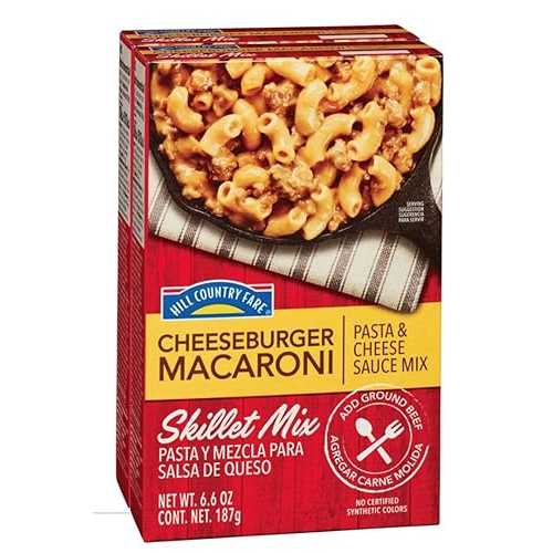 ヒル カントリー フェア チーズバーガー マカロニ スキレット ミックス 5.8 オンス (2 個パック) ハンバーガーヘルパー Hill Country Fare Cheeseburger Macaroni Skillet Mix 5.8oz (Pack of 2) hamburger helper