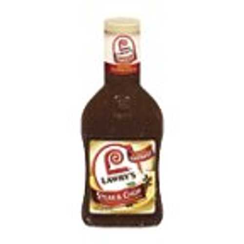 Lawry's Steak & Chop with Garlic & Cracked Black Pepper Marinade, 12 fl oz (Pack of 6)