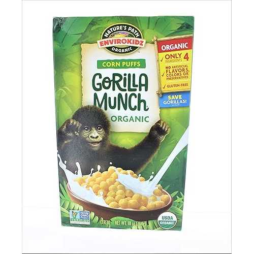 Envirokiz オーガニック シリアル キッド ゴリラ マンチ、3 個パック Envirokidz Organic Cereal Kid Gorilla Munch, Pack of 3