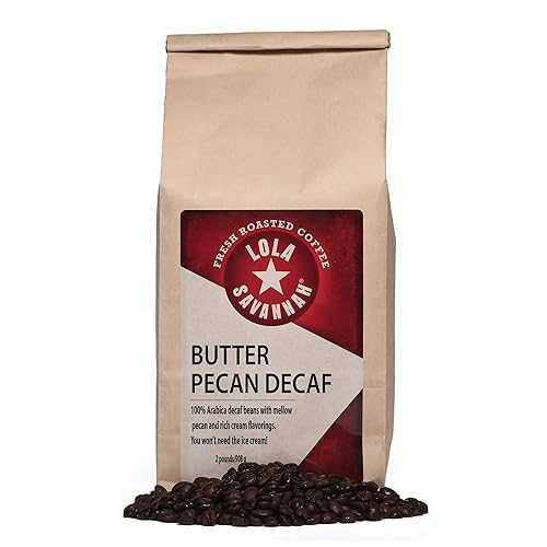 Lola Savannah Butter Pecan Whole Bean Decaf Coffee, 2lb