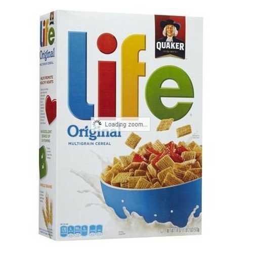 クエーカー、ライフシリアル、オリジナル、18オンスボックス（3個パック） Quaker, Life Cereal, Original, 18oz Box (Pack of 3) by Life Cereal