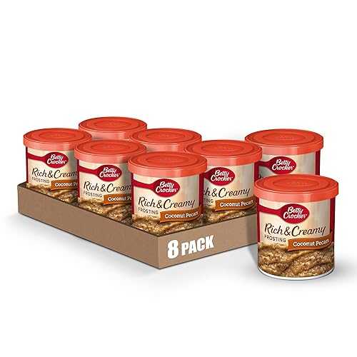 Betty Crocker グルテンフリー リッチ＆クリーミー ココナッツ ピーカン フロスティング、15.5 オンス (8個入り) Betty Crocker Rich and Creamy Coconut Pecan Frosting, Gluten Free, 15.5 oz (Pack of 8)