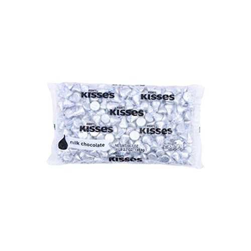 HERSHEY'S KISSES Milk Chocolate Candy Bulk Bag, 66.7 oz