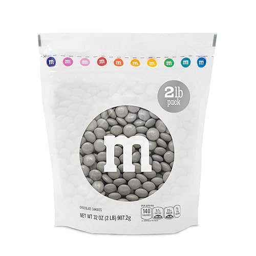 M&M'S シルバーミルクチョコレートキャンディー 2ポンドのM&M'S 再密封パック入り キャンディーバー、結婚披露宴、卒業式、婚約パーティー、デザートテーブル、DIYパーティー記念品に最適 M&M’S WORLD Silver Milk Chocolate Candy Bulk - 2lbs Resealab 7,942円