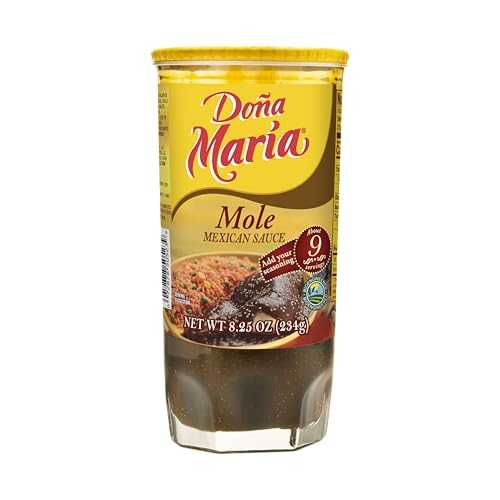 Do・・a Mar・・a DONA MARIA Mole Paste, Mole Chocolate Sauce, 8.25 oz (Pack of 12)