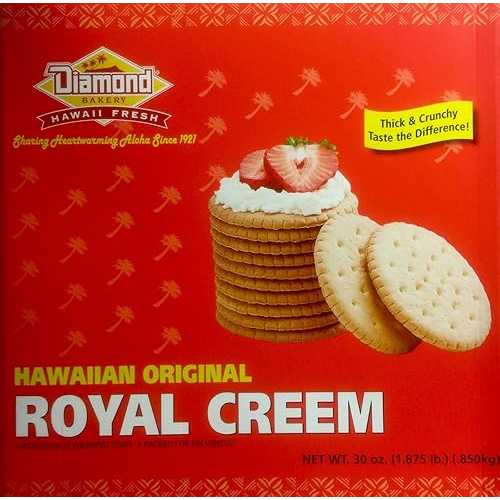 ダイヤモンドベーカリー ハワイアン オリジナル クラッカー 30オンス (ロイヤル クリーム) Diamond Bakery Hawaiian Original Crackers 30 Ounce (Royal Creem)