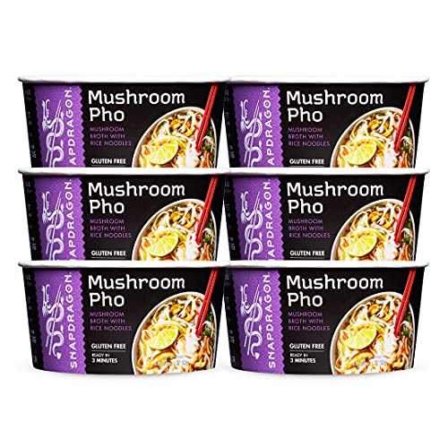 キンギョソウマッシュルームベトナムフォースープボウル、1.6オンス（6個パック） Snapdragon Mushroom Vietnamese Pho Soup Bowl, 1.6 oz (Pack of 6)