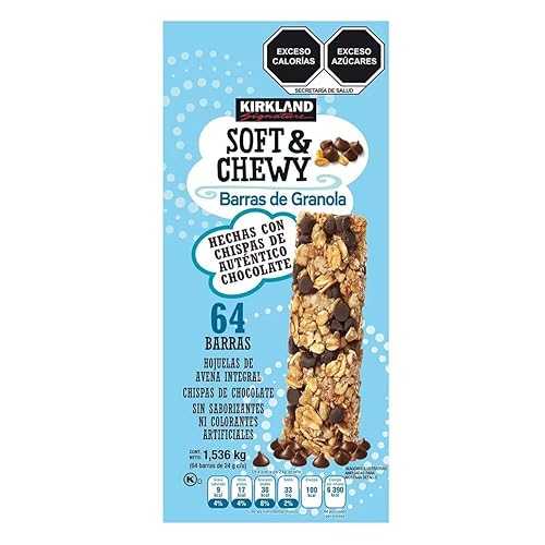 カークランドシグネチャー ソフト&チューイーチョコレートチップグラノーラバー、54.4オンス Kirkland Signature Soft & Chewy Chocolate Chips Granola Bars, 54.4 oz