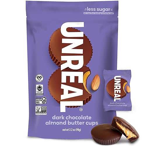 UNREAL ダーク チョコレート アーモンド バター カップ 6 パック、3.2 オンス UNREAL Dark Chocolate Almond Butter Cups 6Pk, 3.2 OZ 9,746円