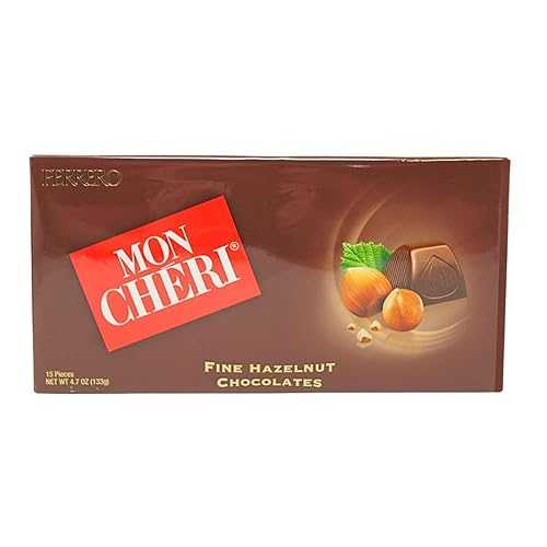 フェレロ モン シェリ ヘーゼルナッツ チョコレート 15 個 (シングルパック) (1) Ferrero Mon Cheri Hazelnut Chocolates 15 pieces (Single Pack) (1)