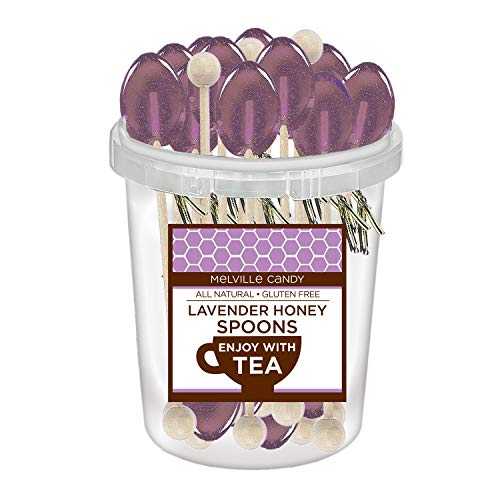 ラベンダー風味のハニースプーン (30本) Melville Candy Lavender Flavored Honey Spoon (30 Count)
