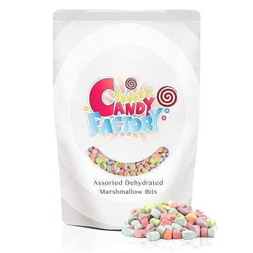 Sarah's Candy Factory 脱水マシュマロビット詰め合わせ、再密封可能な袋入り、1ポンド Sarah's Candy Factory Assorted Dehydrated Marshmallow Bits in Resealable Bag, 1lb