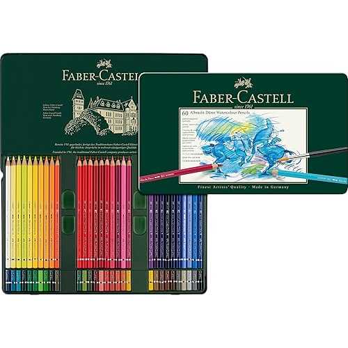 Faber-Castell Albrecht D・・rer Artists\' Watercolor Pencils - Tin of 60