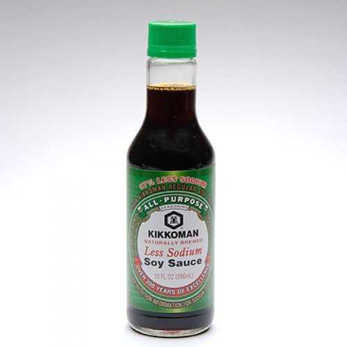 キッコーマン 減塩しょうゆ、10液量オンス -- 1ケースあたり12個入り。 Kikkoman Naturally Brewed Less Sodium Soy Sauce 10 oz (Pack of 12)