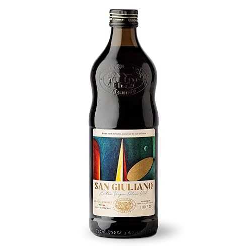 サン ジュリアーノ EVOO 1 リットル San Giuliano Alghero Polyphenol Rich Extra Virgin Olive Oil by San Giuliano, Pure 100% Italian EVOO from Italy, Cold Pressed for Everyday Cooking, Non-GMO Certified, Sustainably Farmed