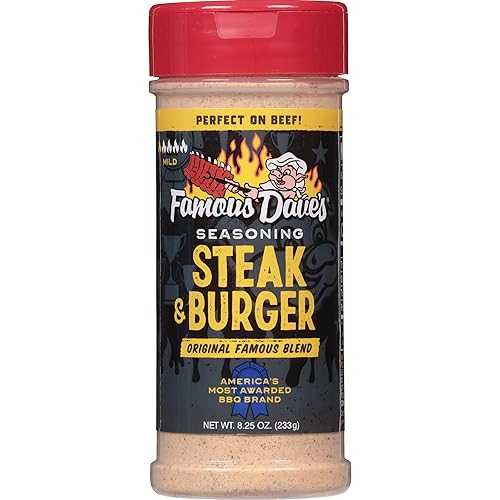 Famous Dave's ステーキおよびバーガーシーズニング、8.25 オンス (12 個パック) Famous Dave's - 12 pck, Steak & Burger Seasoning (99 oz.)