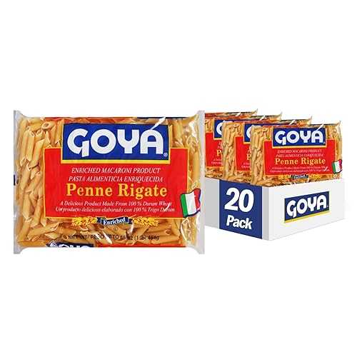 Goya Foods ペンネ リガテ パスタ、16 オンス (20 個パック) Goya Foods Penne Rigate Pasta, 16-Ounce (Pack of 20)