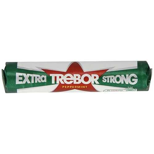 Trebor エクストラストロングミントロール (20個入り) Trebor Extra Strong Mint Roll (Pack of 20)
