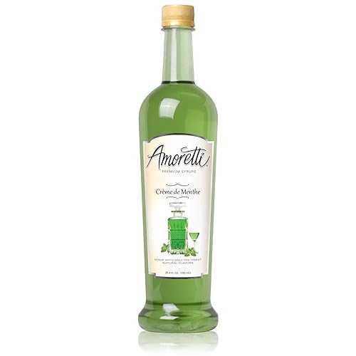 Amoretti Premium Syrup, Cr・・me De Menthe, 25.4 Ounce