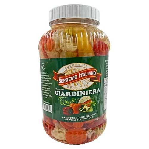 スプレモ イタリアーノ S ジャルディニエラ、1 ガロン Supremo Italiano S Giardiniera, 1 gal