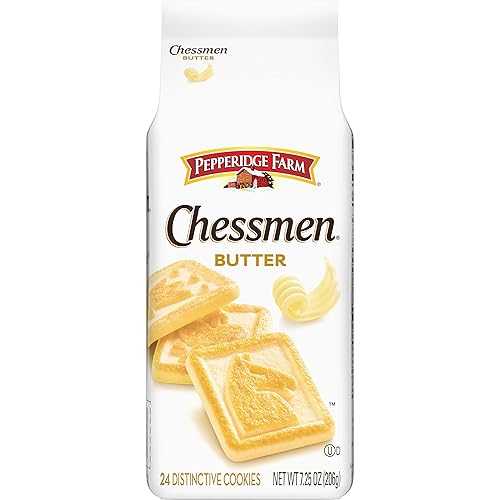 ペパリッジ ファーム チェスメン クッキー、7.25 オンス袋、24 枚 Pepperidge Farm Chessmen Butter Cookies, 7.25 OZ Bag (24 Cookies) (Pack of 24)