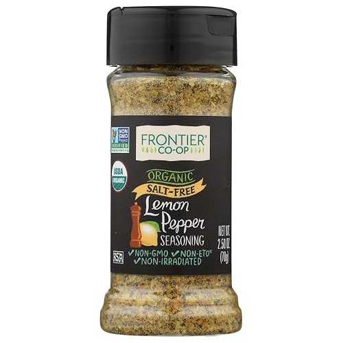 フロンティア 天然無塩レモンペッパー調味料 (6x2.5オンス) Frontier Natural Salt-Free Lemon Pepper Seasoning (6x2.5 Oz)｜Glomarket