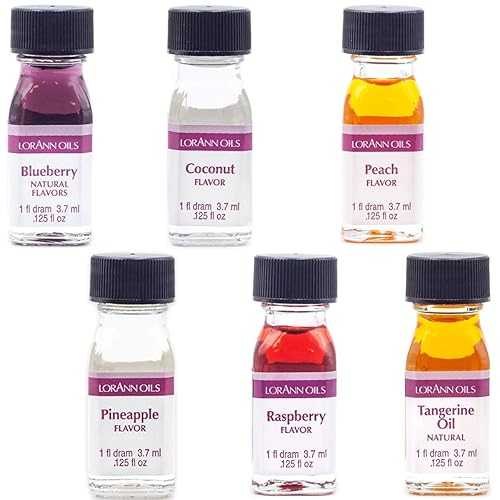 LorAnn Oils LorAnn Super-Strength Pack #1 6 Fruity Flavors in dram bottles (.0125 fl oz - 3.7ml)