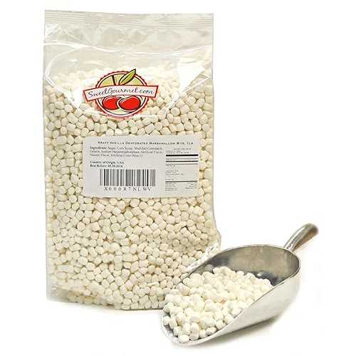 SweetGourmet Vanilla Dehydrated Marshmallow Bits, Charms Cereal Marshmallows 1.5 Pound