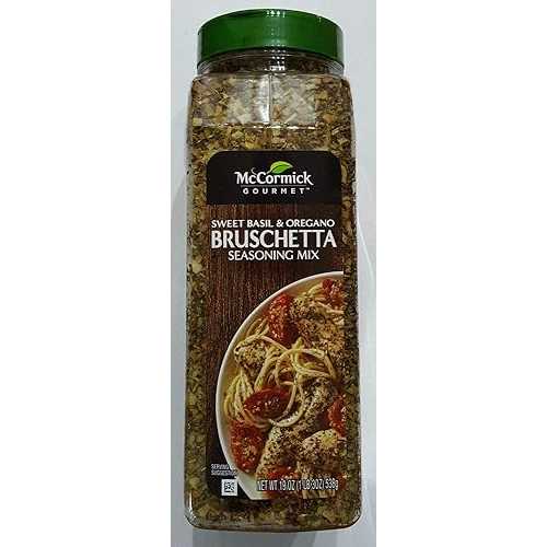 マコーミック ブルスケッタ シーズニング ミックス (19 オンス シェーカー) McCormick Bruschetta Seasoning Mix (19 ounce shaker)
