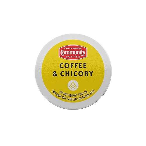 Community Coffee & Chicory, Dark Roast Coffee Pods, Compatible with Keurig 2.0 Brewers, 80 Count (Pack of 1)