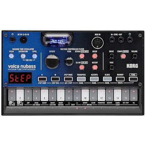 Korg Volca Nubass Vacuum Tube Synthesizer Oscillator Circuit w/ 16-step Sequencer and Low-pass Filter 34,241円