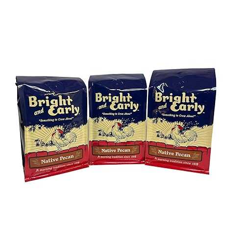 Bright and Early Coffee NATIVE PECAN 12 oz GROUND MEDIUM ROAST COFFEE PACK OF 3