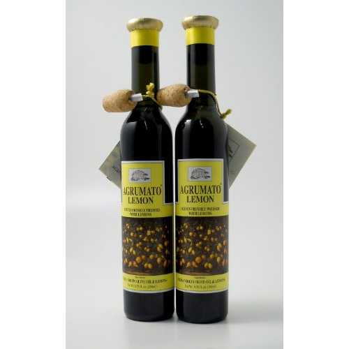 Agrumato レモン エクストラバージン オリーブオイル - 6.76 オンス (2 個パック) Mediterranea Agrumato Lemon Extra Virgin Olive Oil (Set of 2)