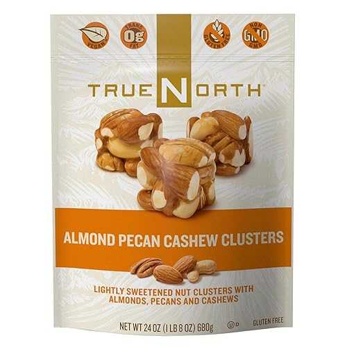 True North 100% アーモンド ピーカン カシュー クラスター 24 オンス (3 個パック) Store - 383 True North Almond Pecan Cashew Clusters (24 Ounce) (3 Pack)